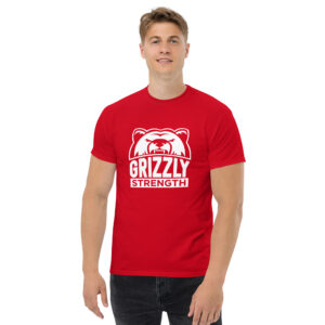 Grizzly Strength T-Shirt White/Red