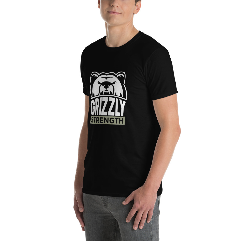 Grizzly Strength T-Shirt Olive/Black - Image 3