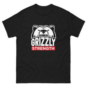 Grizzly Strength T-Shirt White/Red/Black